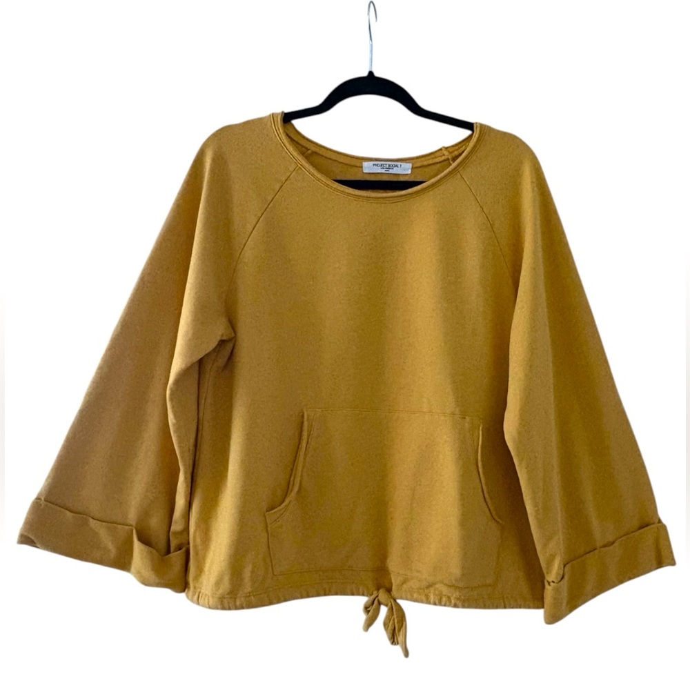 Project Social T Women’s Flare Sleeve, Drawstring over sized Sweatshirt